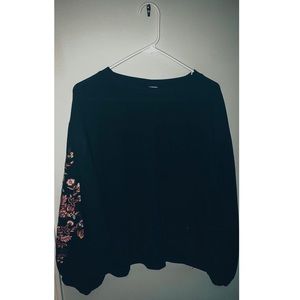 Sophie Rue black embroidered top